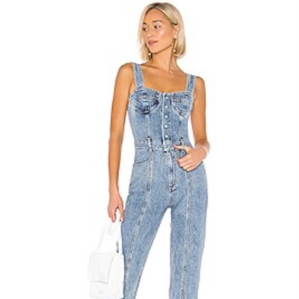 Agolde Denim Ingrid All in One Jumpsuit Overalls